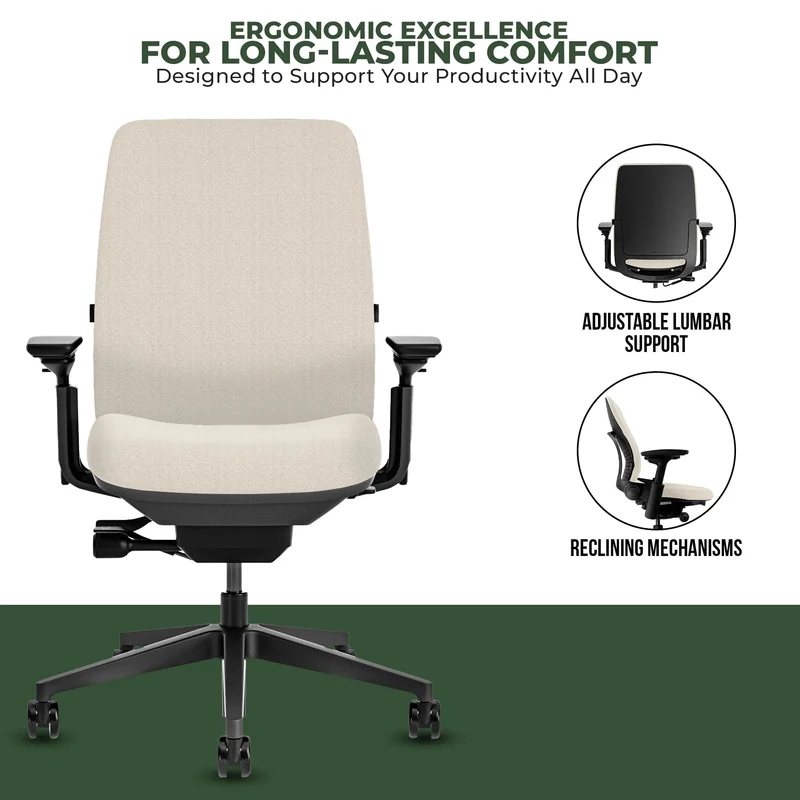 Steelcase Amia Task Chair (Black Frame) Fully Renewed