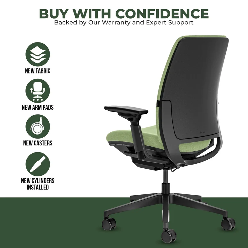 Steelcase Amia Task Chair (Black Frame) Fully Renewed