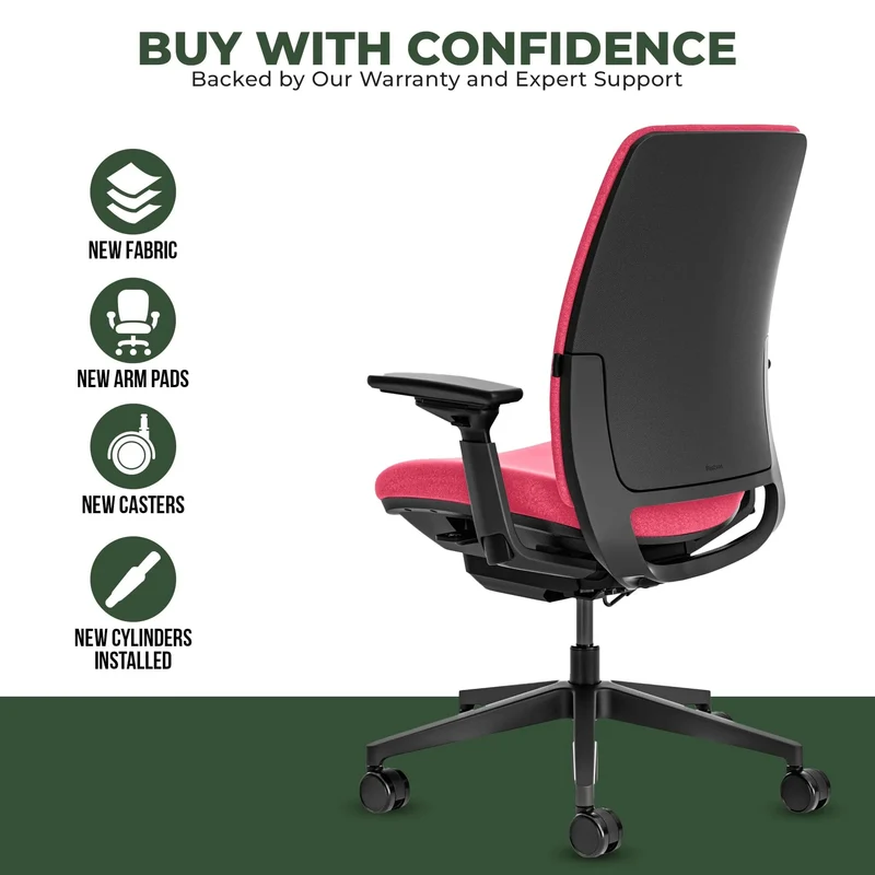 Steelcase Amia Task Chair (Black Frame) Fully Renewed