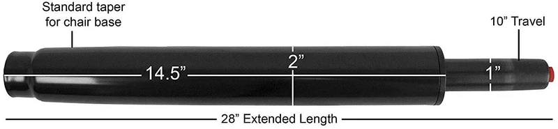 Stool Gas Lift Cylinder for Herman Miller Aeron Chairs by OLS (Counter & Bar Height)