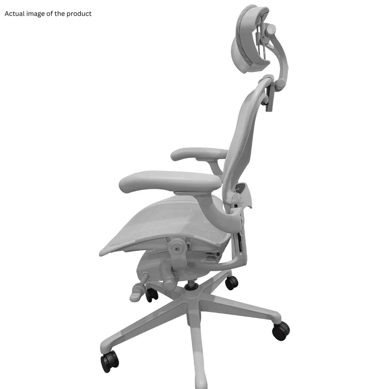 Herman Miller Aeron V2 (Remastered) Chair and OLS Headrest Saving Bundle (Size B)