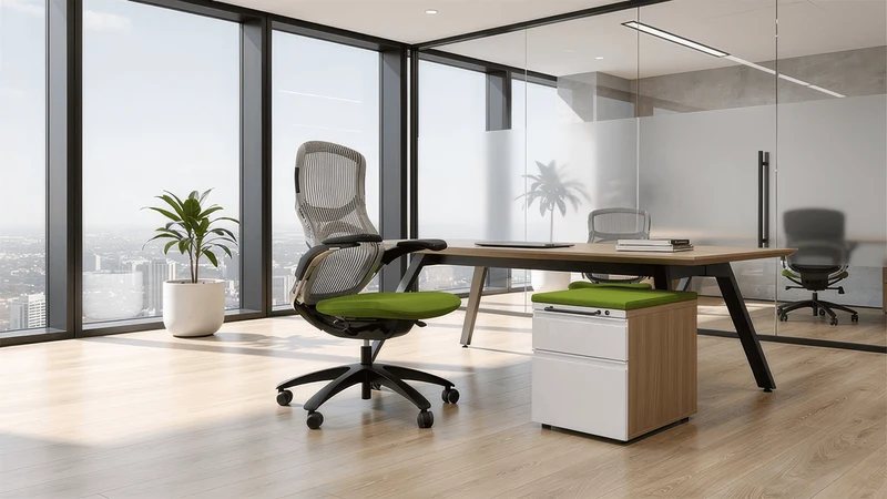 Knoll Generation Chair & Herman Miller Meridian Pedestal Bundle (Renewed)