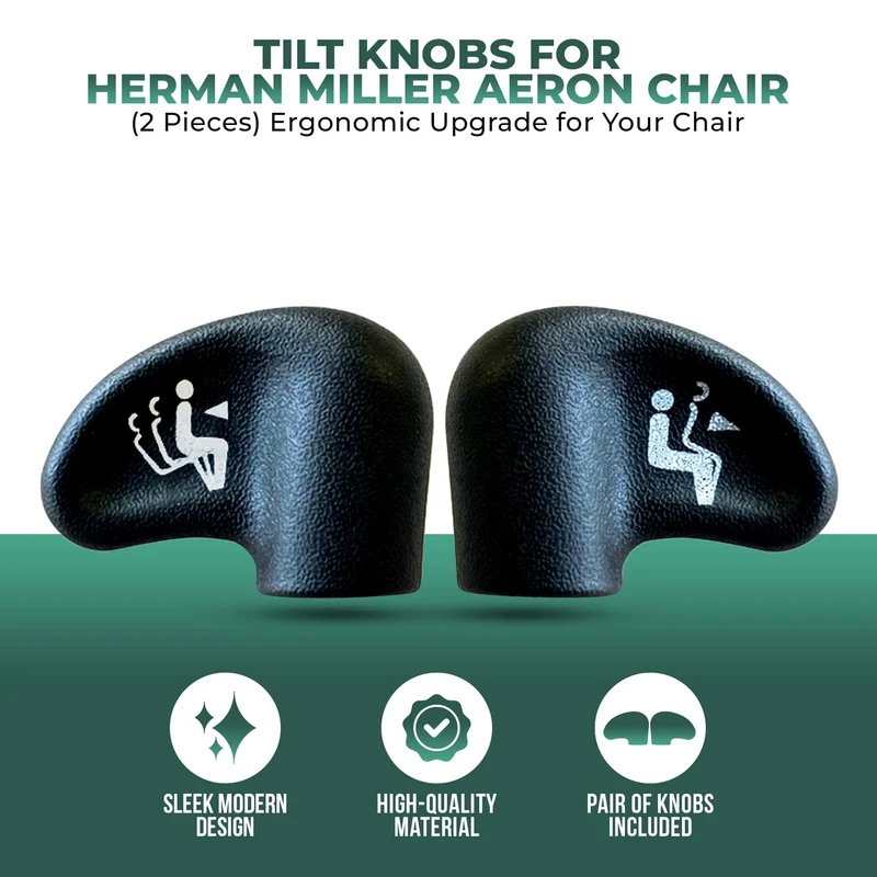 Tilt Knobs Set of 2 for Herman Miller Aeron Classic (V1) Chairs by OLS