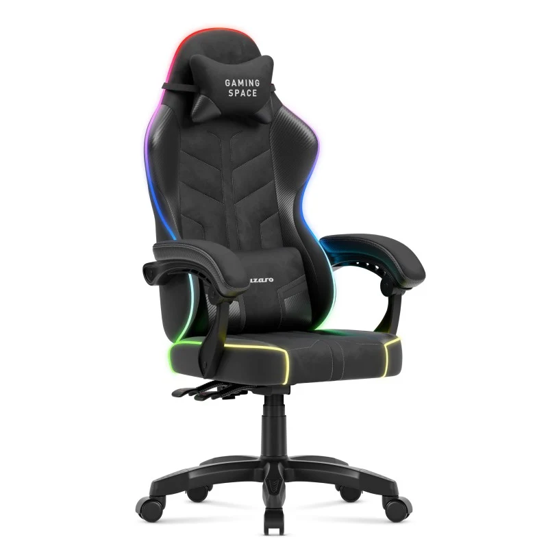 Huzaro Gaming-Sessel Velours Force 2.7 RGB Schwarz