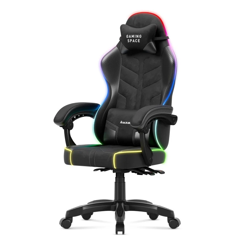 Huzaro Gaming-Sessel Velours Force 2.7 RGB Schwarz