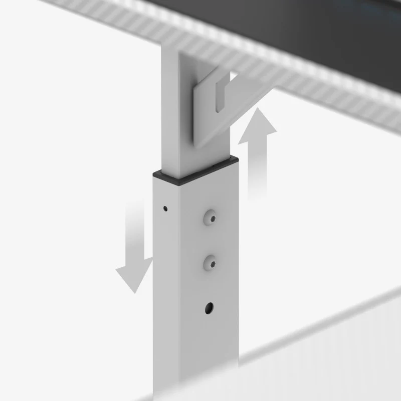 Huzaro Hero 7.3 White Eck-Gaming-Schreibtisch mit Höhenverstellung