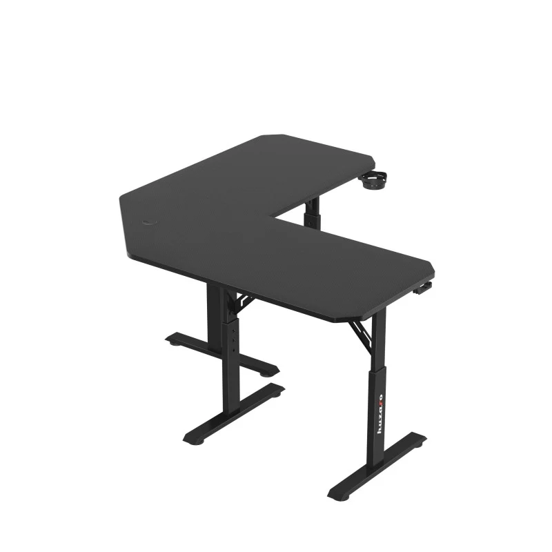 Gaming-Eckschreibtisch Huzaro Hero 7.3 Black mit Höhenverstellung