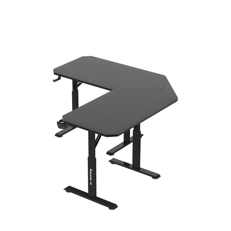 Gaming-Eckschreibtisch Huzaro Hero 7.3 Black mit Höhenverstellung