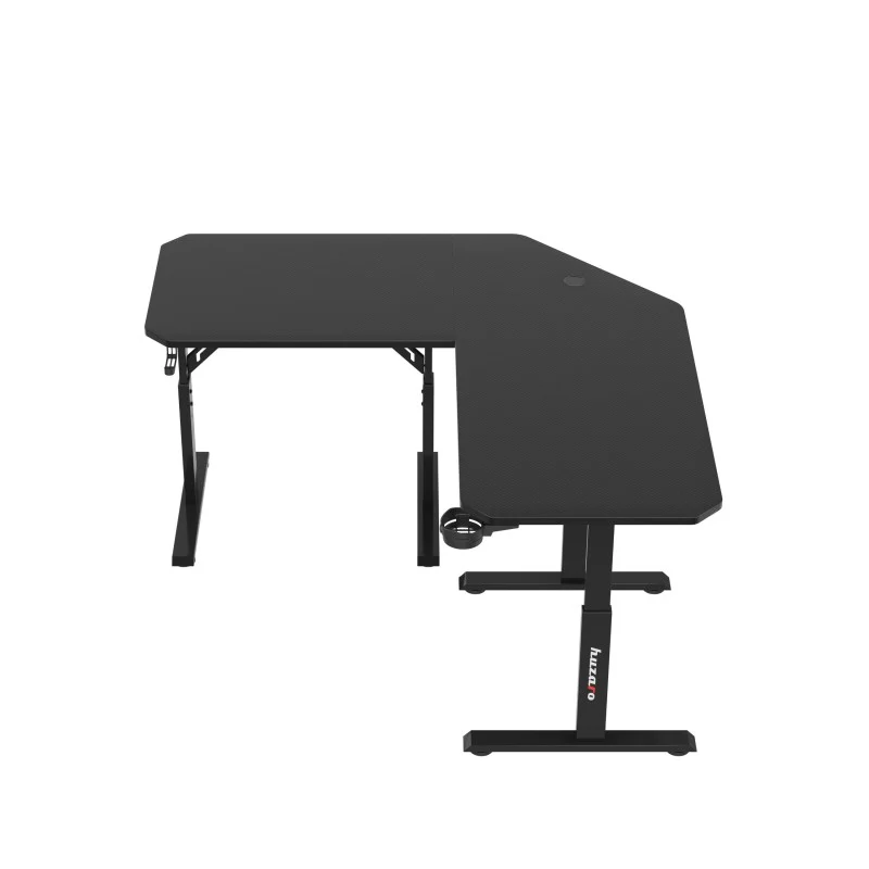 Gaming-Eckschreibtisch Huzaro Hero 7.3 Black mit Höhenverstellung