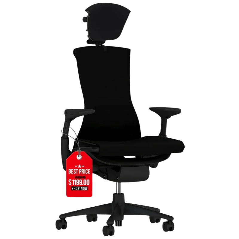 Herman Miller Embody Chair and OLS Headrest Saving Bundle