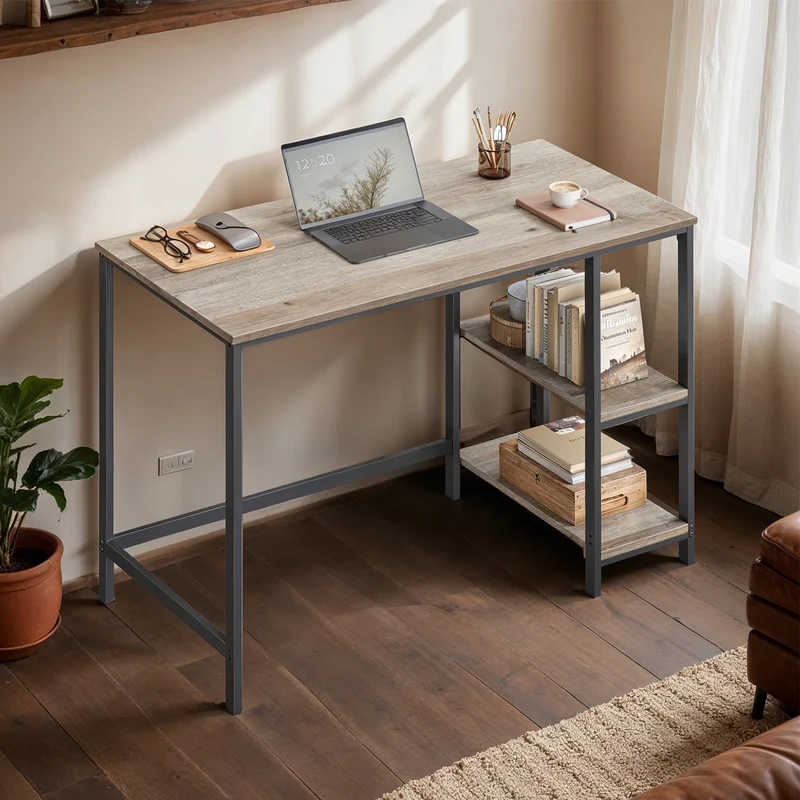 Bürotisch mit 2 Regalebenen