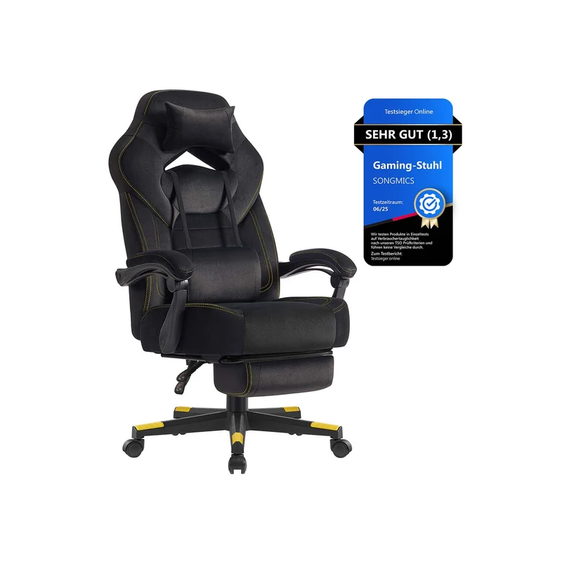 Ergonomischer Bürostuhl mit Fußstütze