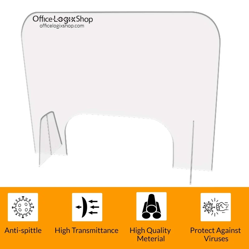 Officelogix PlexiGlass Shields Dividers for Desk