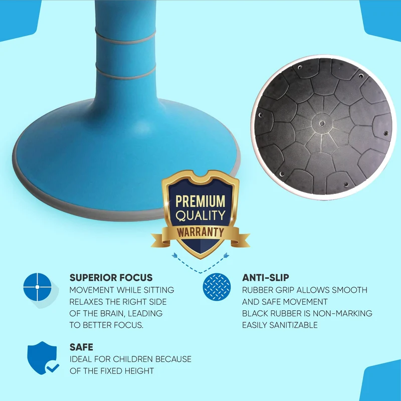 LorryLogix Wobble Chair For Kids - Ergonomic Wobble Stool To Encourage Right Posture, Balance & Strengthen Core