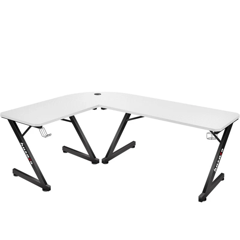 Gaming-Eckschreibtisch Huzaro Hero 7.0 Weiß 154 cm