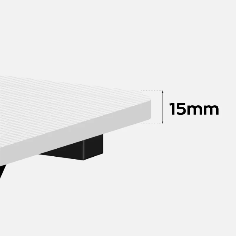 Gaming-Eckschreibtisch Huzaro Hero 7.0 Weiß 154 cm