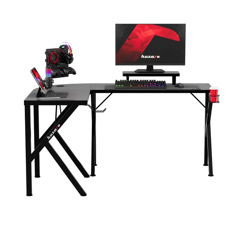 Huzaro Hero 6.3 Black Eck-Gaming-Schreibtisch 154 cm