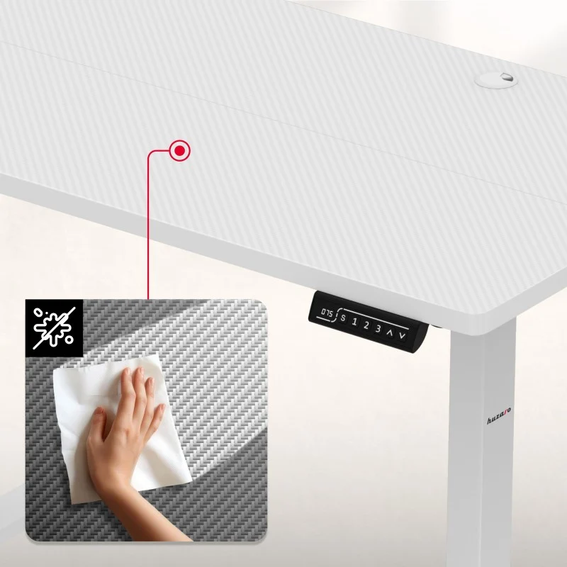 Elektrischer Gaming-Schreibtisch Huzaro Hero 8.1 White