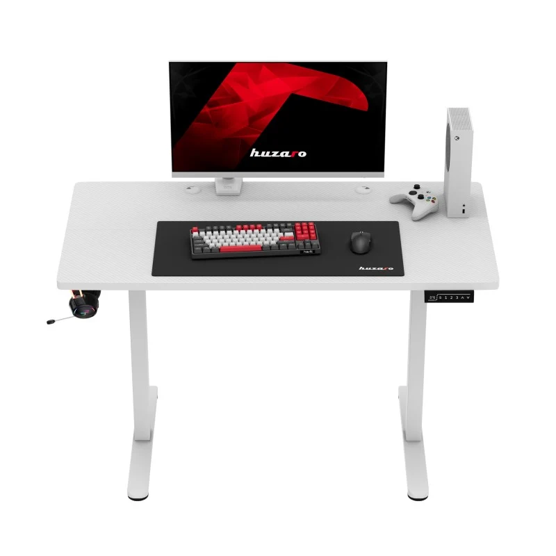 Elektrischer Gaming-Schreibtisch Huzaro Hero 8.1 White