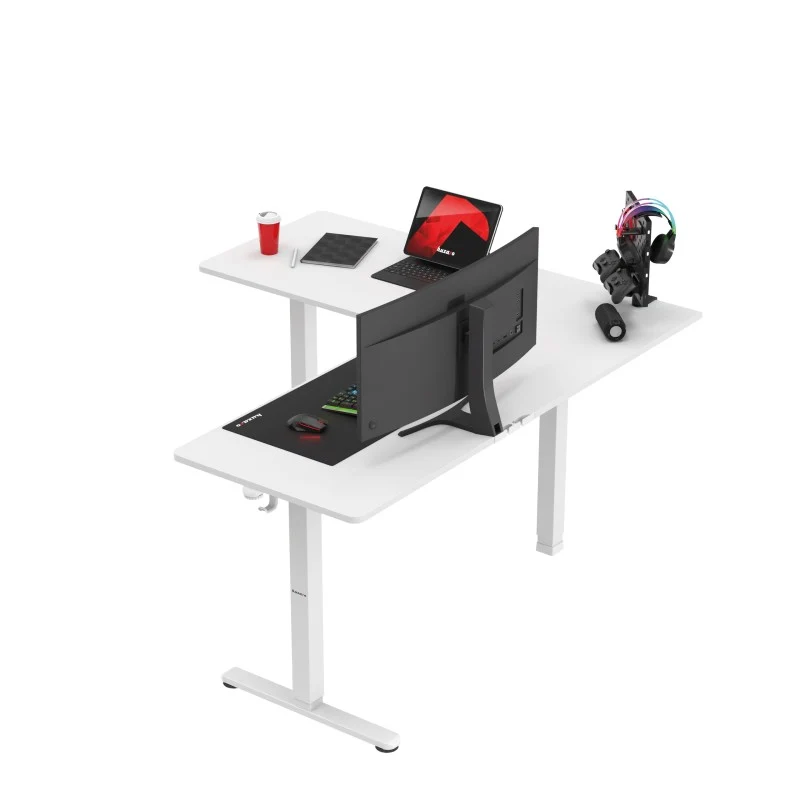 Huzaro Hero 9.5 White 160 cm elektrischer Eckschreibtisch