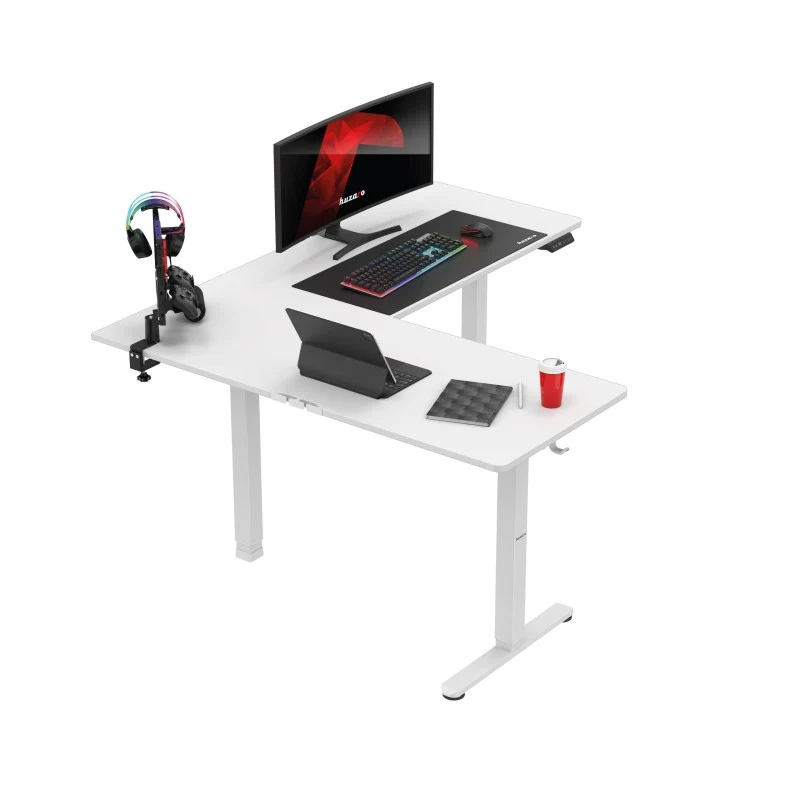 Huzaro Hero 9.5 White 160 cm elektrischer Eckschreibtisch