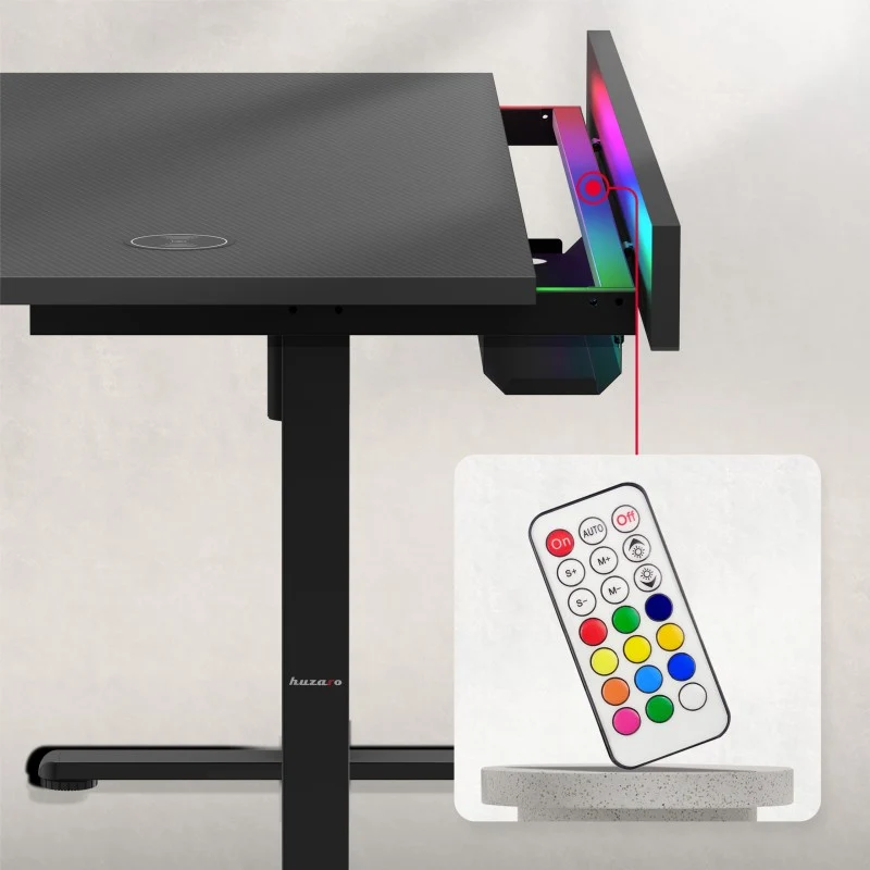 Elektrischer Schreibtisch Huzaro Hero 8.7 RGB LED 140 cm