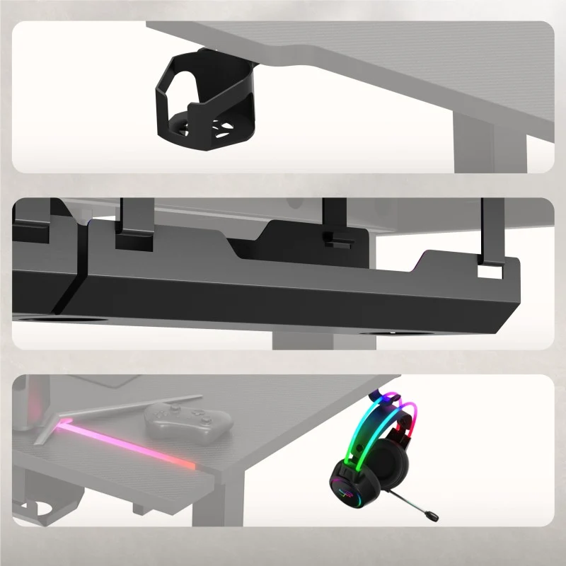 Elektrischer Schreibtisch Huzaro Hero 8.7 RGB LED 140 cm