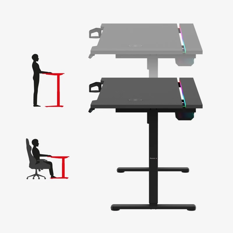 Elektrischer Schreibtisch Huzaro Hero 8.7 RGB LED 140 cm