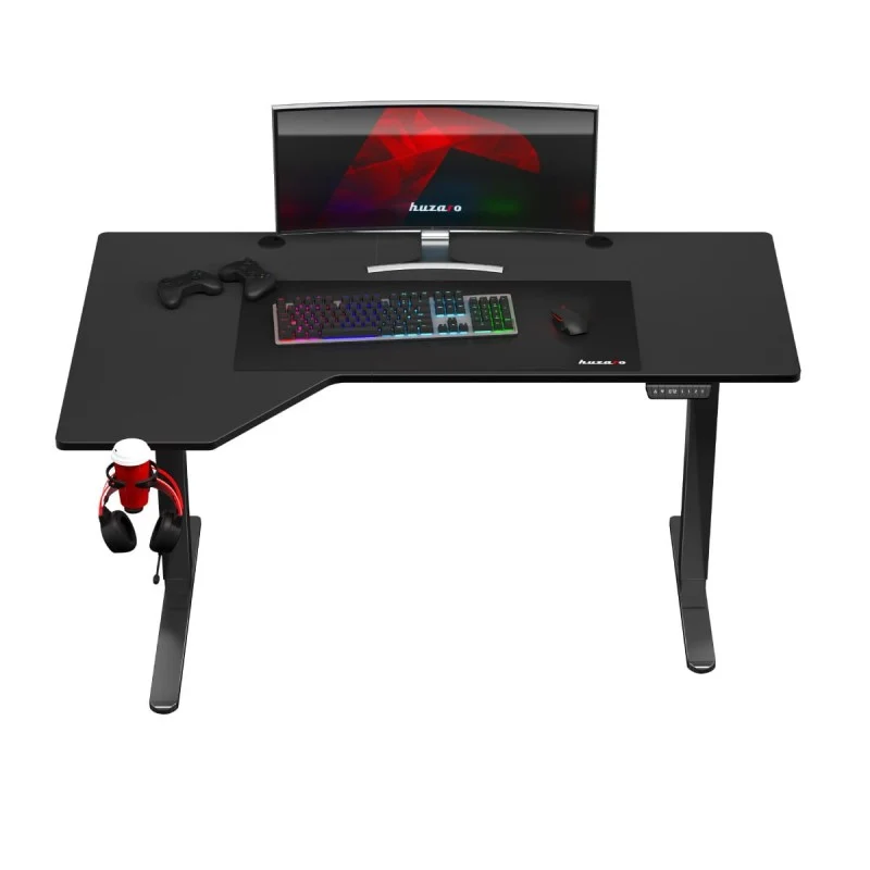 Elektrischer Eckschreibtisch Huzaro Hero 9.1 Schwarz 145 cm