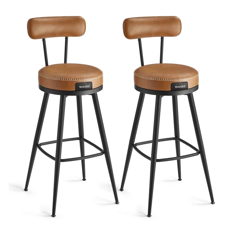 EKHO Kollektion - Barhocker 2er Set aus Kunstleder