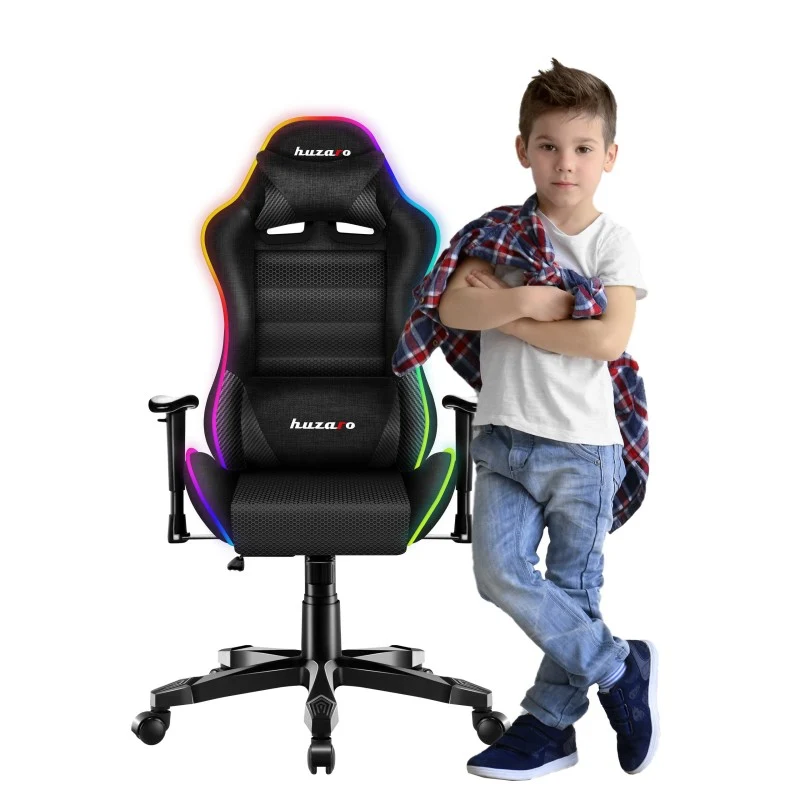 Gaming-Sessel für Kinder HUZARO RANGER 6.0 RGB Black Mesh