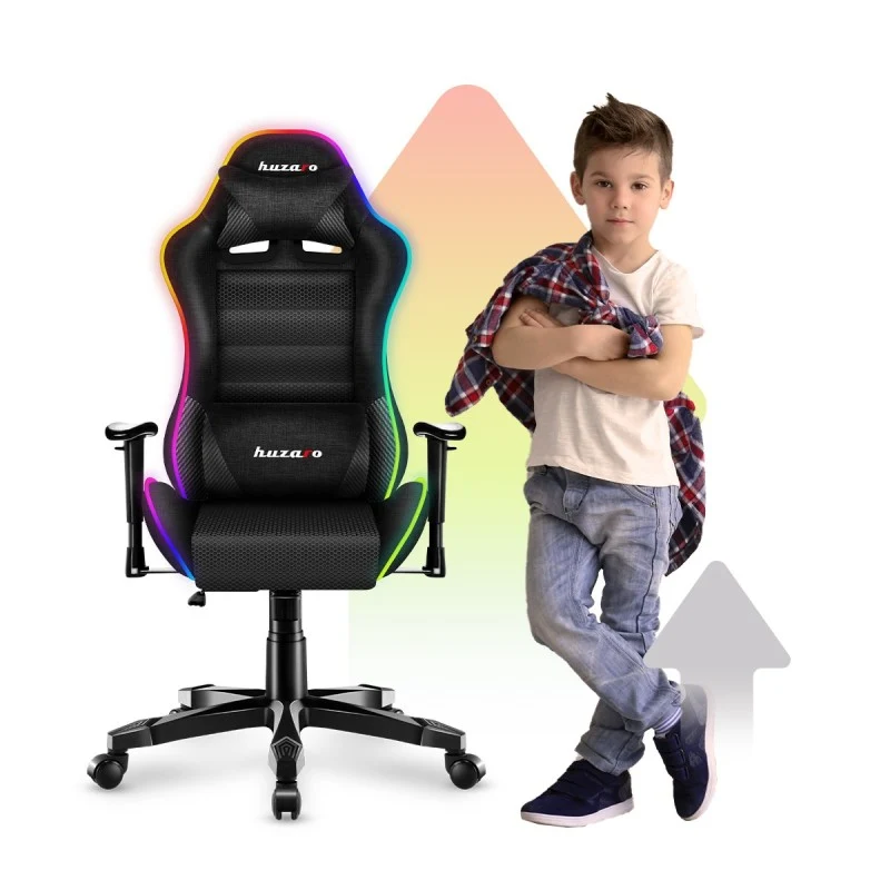 Gaming-Sessel für Kinder HUZARO RANGER 6.0 RGB Black Mesh