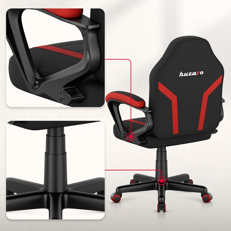 Gaming-Sessel für Kinder HUZARO RANGER 1.0 Red Mesh