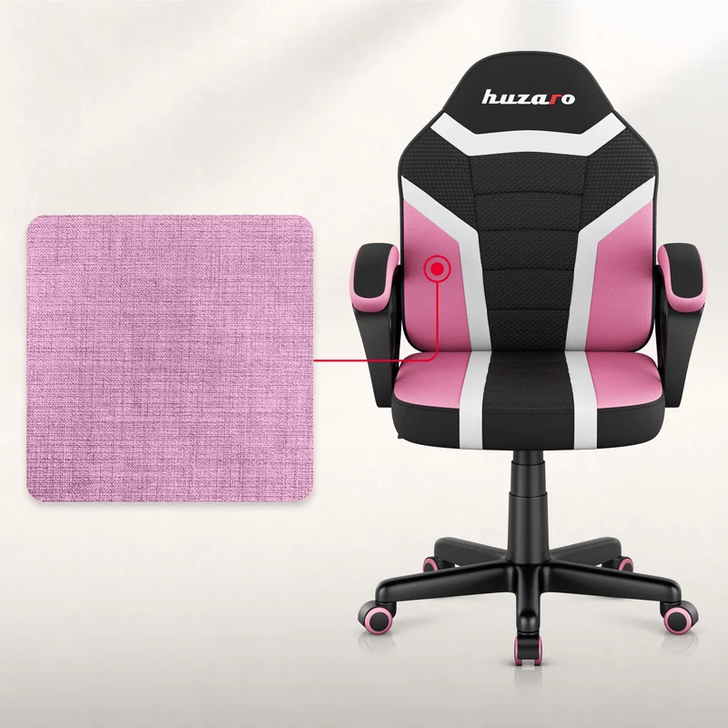 Gaming-Stuhl für Kinder HUZARO RANGER 1.0 Pink Mesh