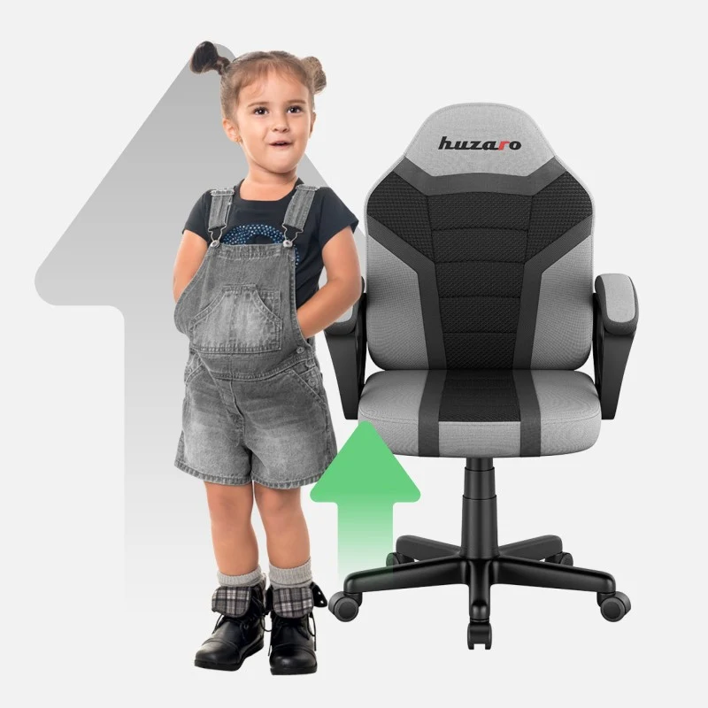 Gaming-Stuhl für Kinder HUZARO RANGER 1.0 Grey Mesh