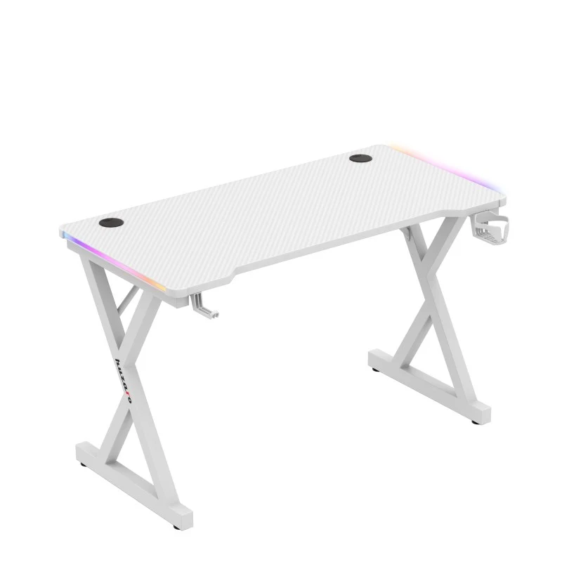 LED-Gaming-Schreibtisch Huzaro Hero 2.3 RGB Weiß 120 cm