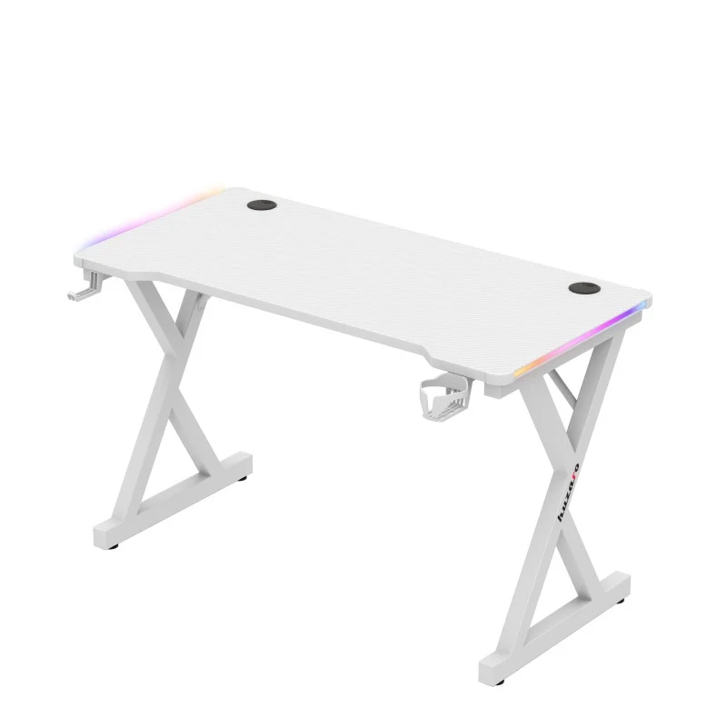 LED-Gaming-Schreibtisch Huzaro Hero 2.3 RGB Weiß 120 cm