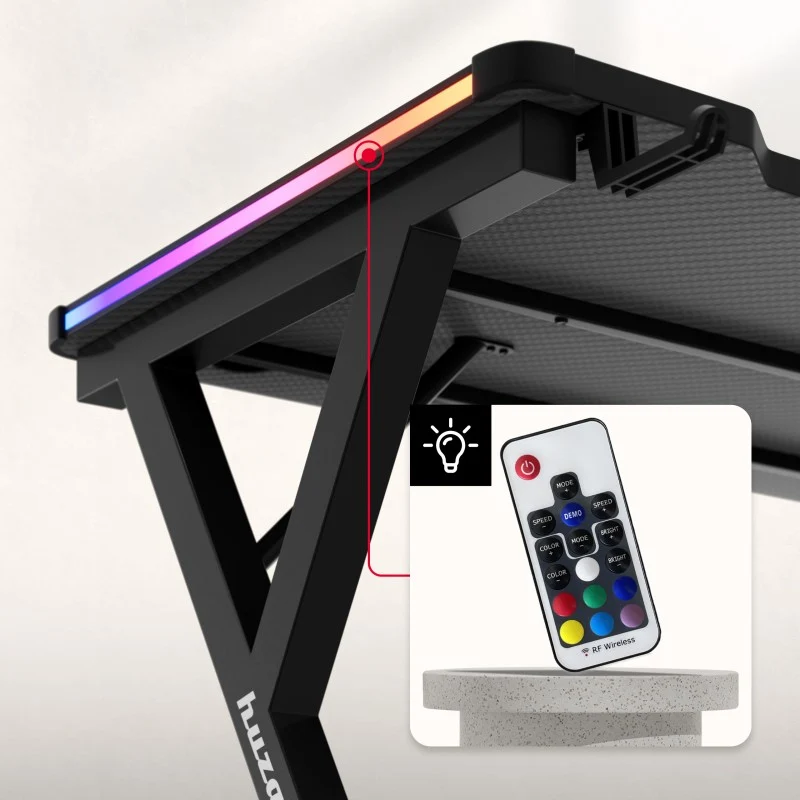 Huzaro Hero 2.3 RGB Gaming-Schreibtisch LED 120 cm