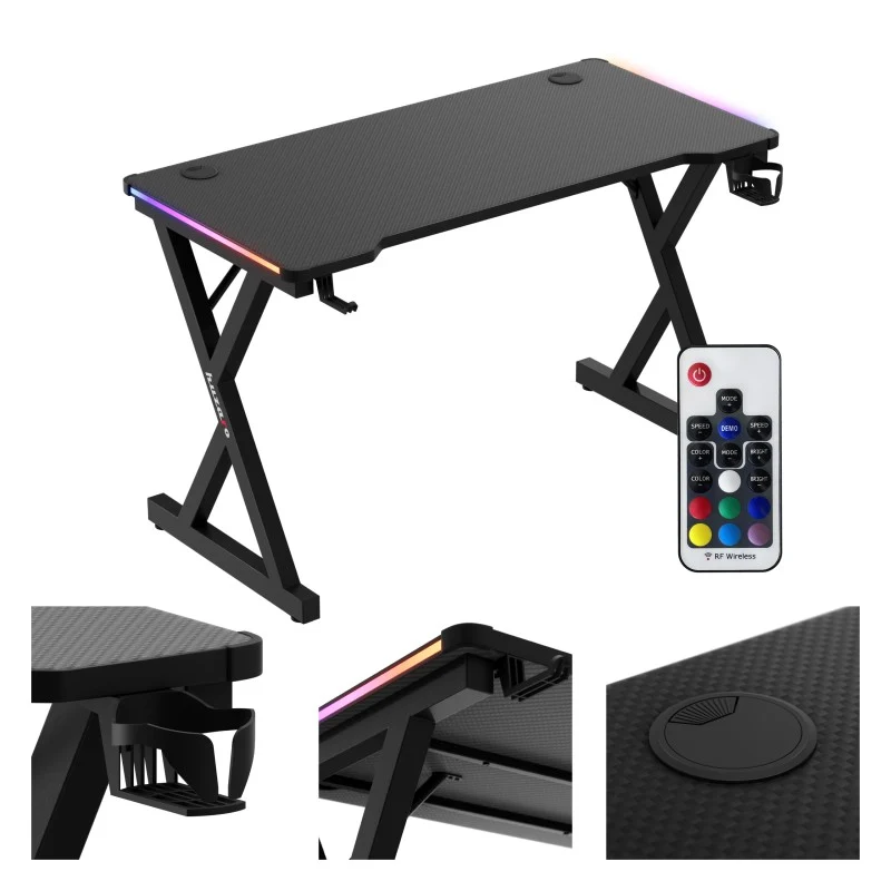 Huzaro Hero 2.3 RGB Gaming-Schreibtisch LED 120 cm