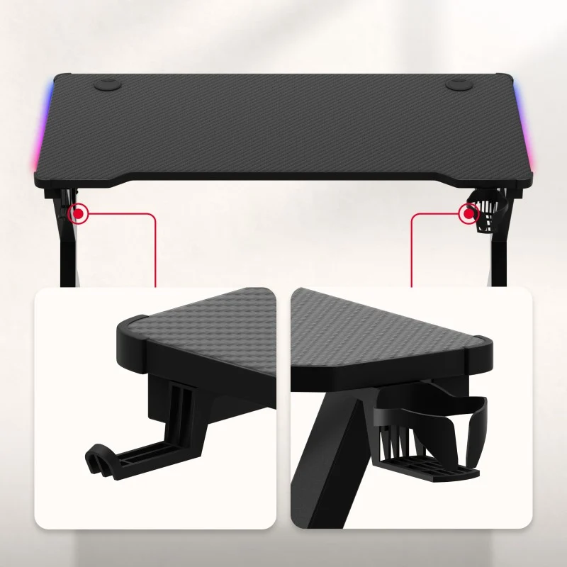 Huzaro Hero 2.3 RGB Gaming-Schreibtisch LED 120 cm