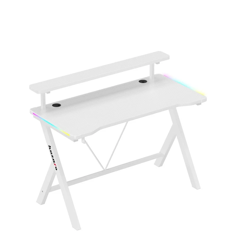 Gaming-Schreibtisch LED Huzaro Hero 1.9 RGB White 120 cm