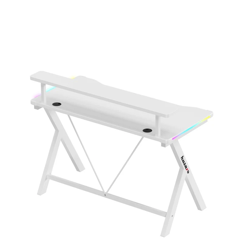 Gaming-Schreibtisch LED Huzaro Hero 1.9 RGB White 120 cm