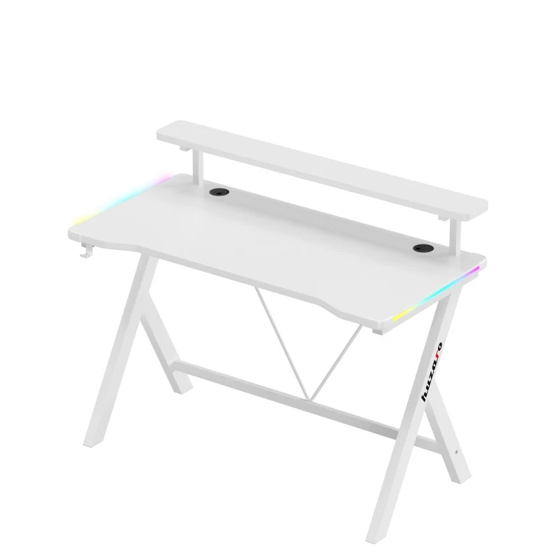 Gaming-Schreibtisch LED Huzaro Hero 1.9 RGB White 120 cm