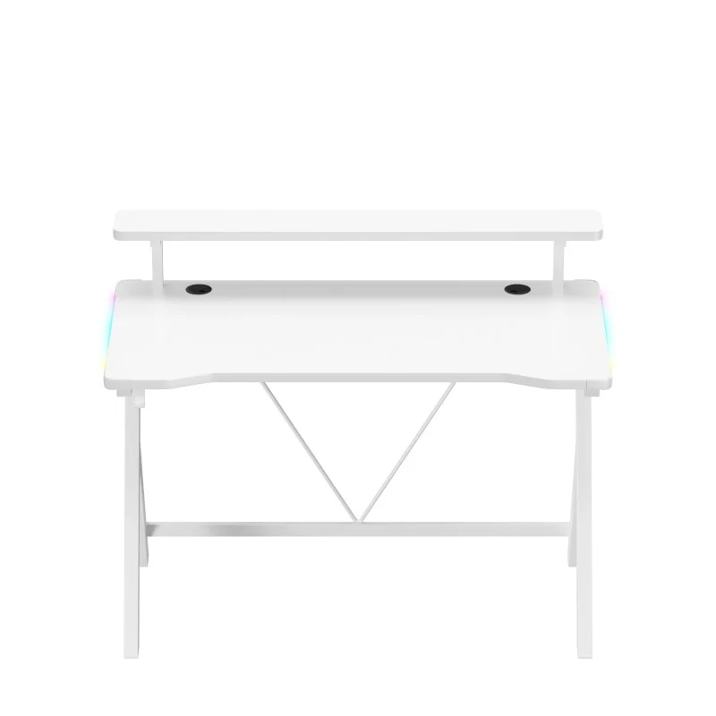 Gaming-Schreibtisch LED Huzaro Hero 1.9 RGB White 120 cm