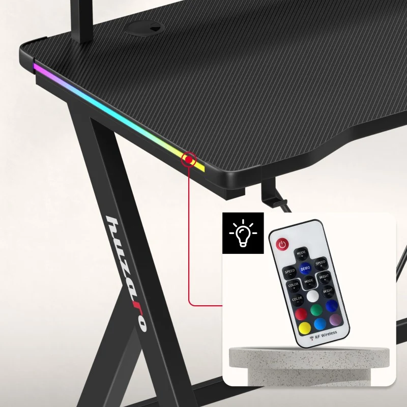 LED Gaming-Schreibtisch Huzaro Hero 1.9 RGB 120 cm