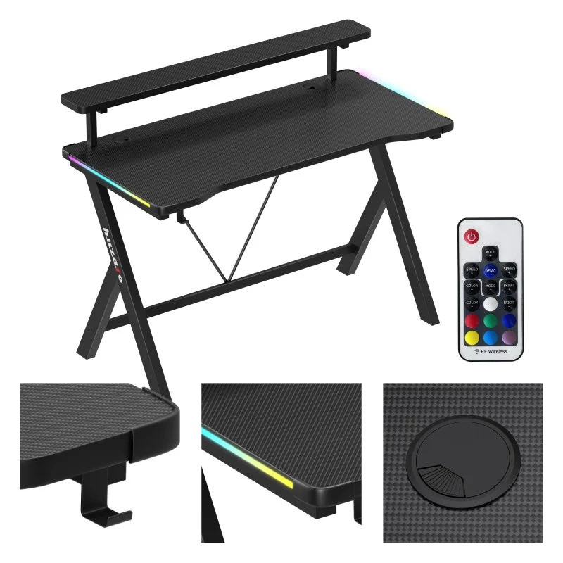 LED Gaming-Schreibtisch Huzaro Hero 1.9 RGB 120 cm