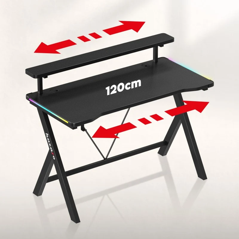 LED Gaming-Schreibtisch Huzaro Hero 1.9 RGB 120 cm