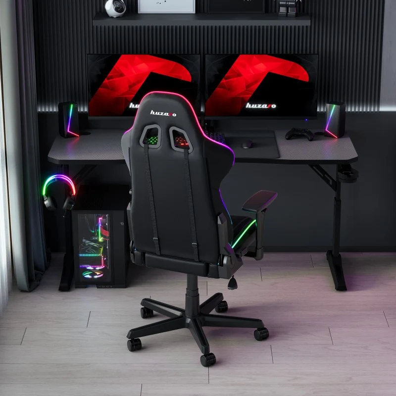 Gaming-Schreibtisch Huzaro Hero 4.6 Black 160 cm