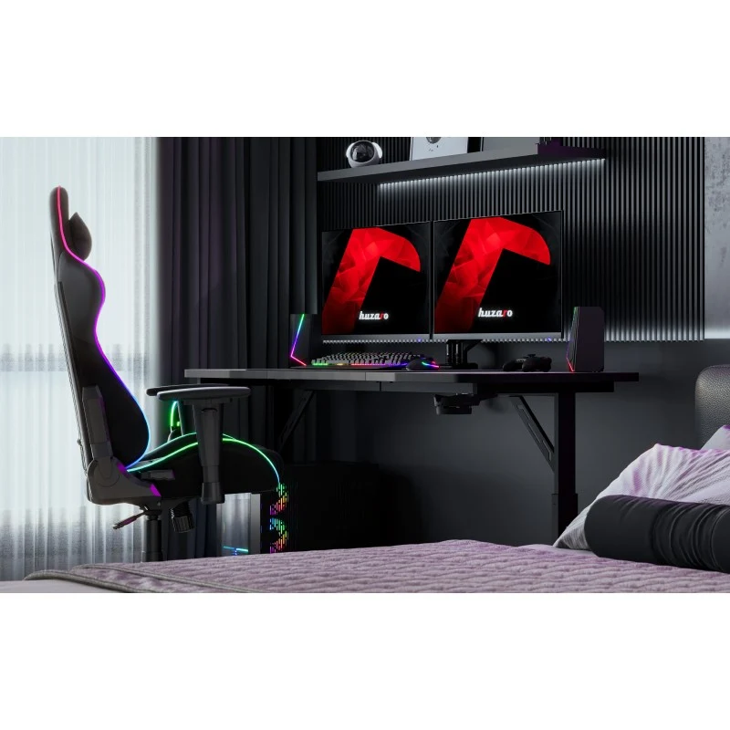 Gaming-Schreibtisch Huzaro Hero 4.6 Black 160 cm