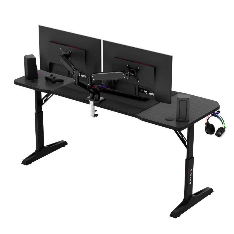 Gaming-Schreibtisch Huzaro Hero 4.6 Black 160 cm